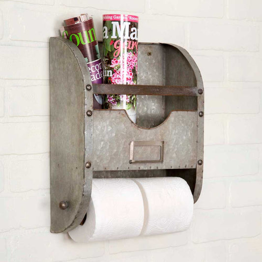 Distressed Metal Bathroom Caddy