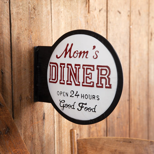 Moms Diner Retro Wall Sign