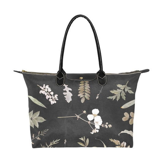 Cottagecore dried flower frame zip tote Women's Classic Handbag