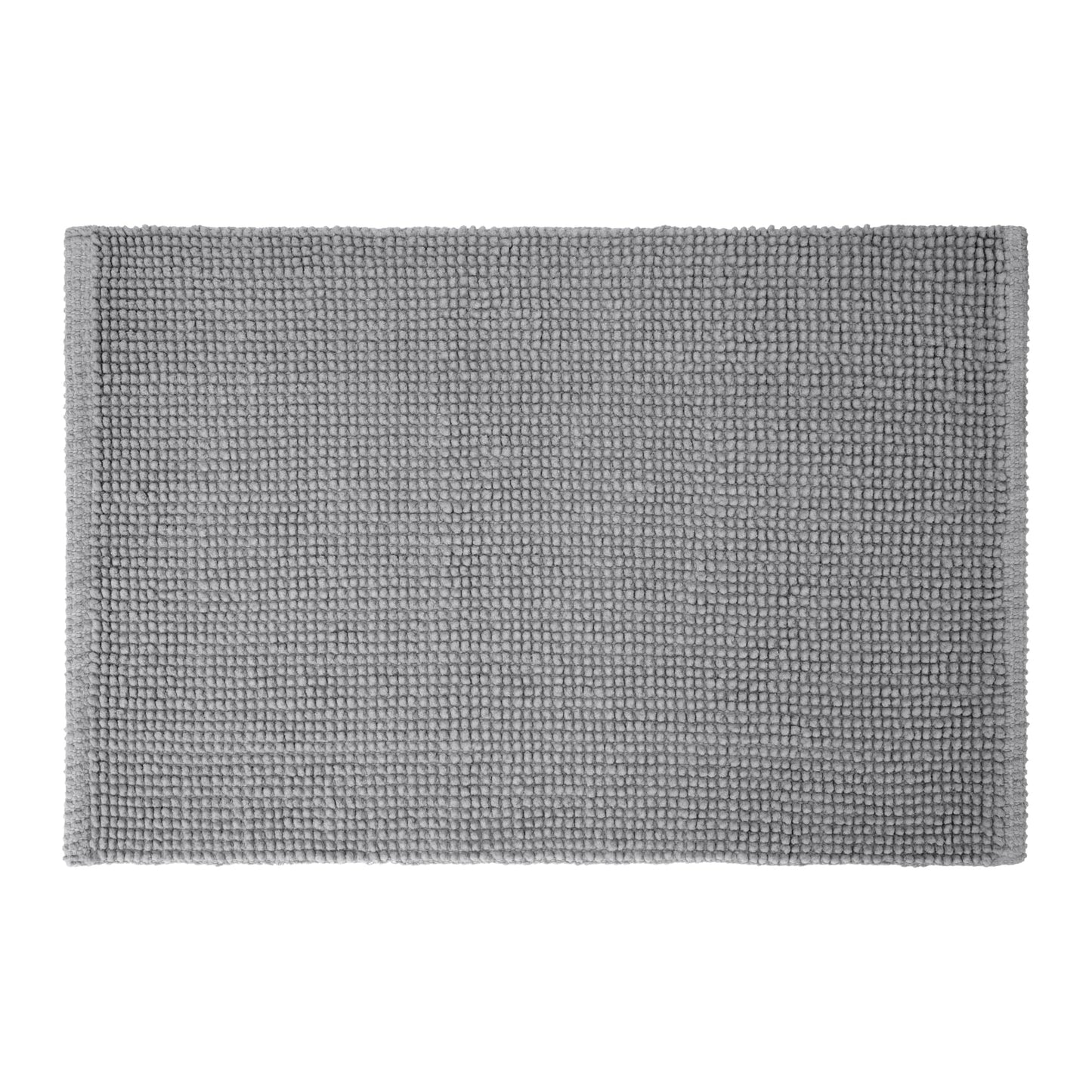 20" x 30" Cotton Bath Rug Non Slip Soft And Absorbent, Gray