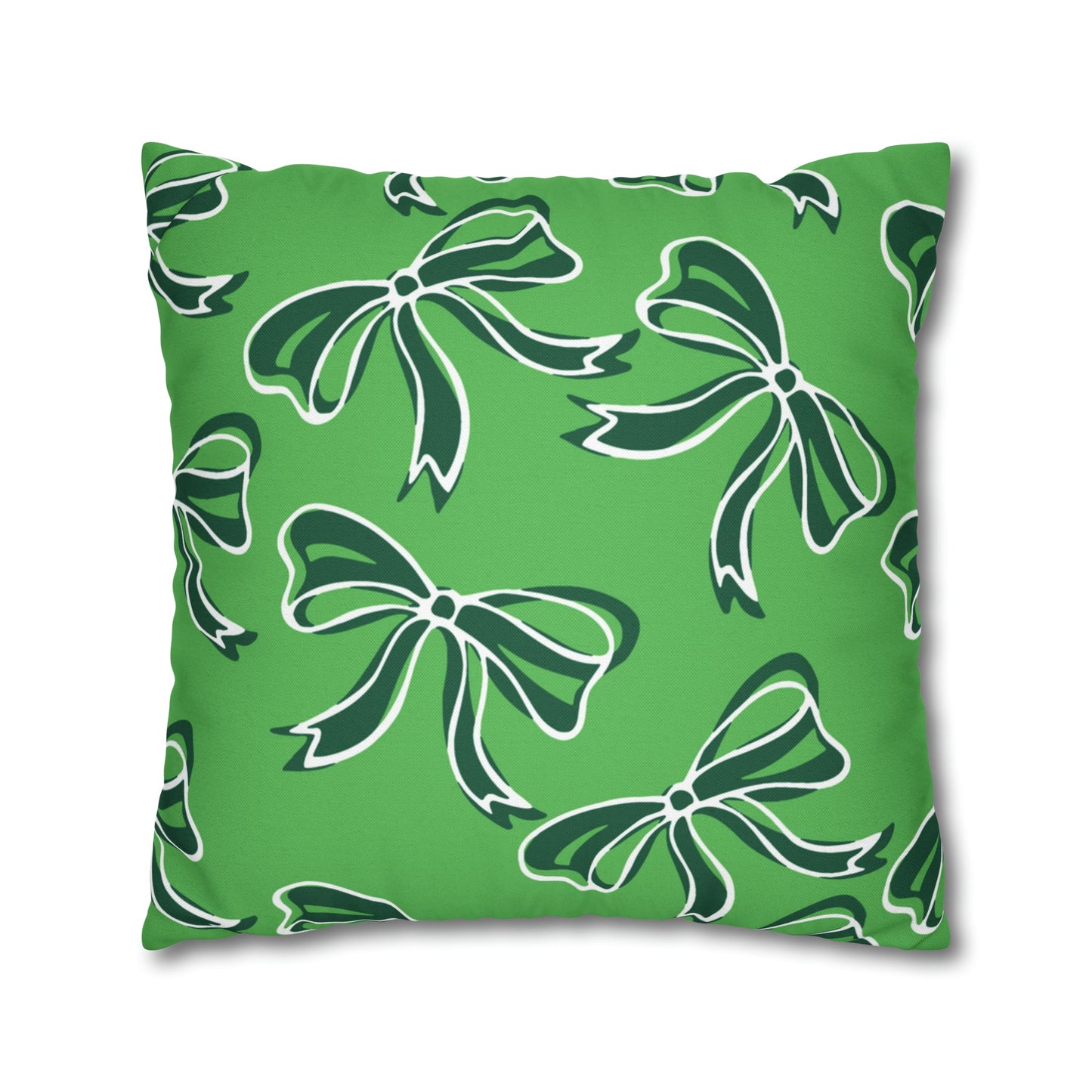 Trendy Bow College Pillow Cover - Dorm Pillow,Graduation Gift,Bed Party Gift,Acceptance Gift,College Gift, Binghamton Bearcats, BING