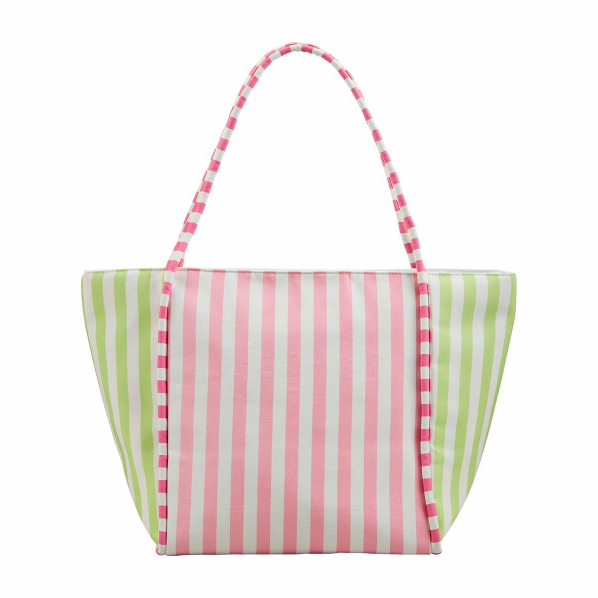 Stripe Cooler Tote