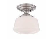 10.5 in. Brushed Nickel LED Sem