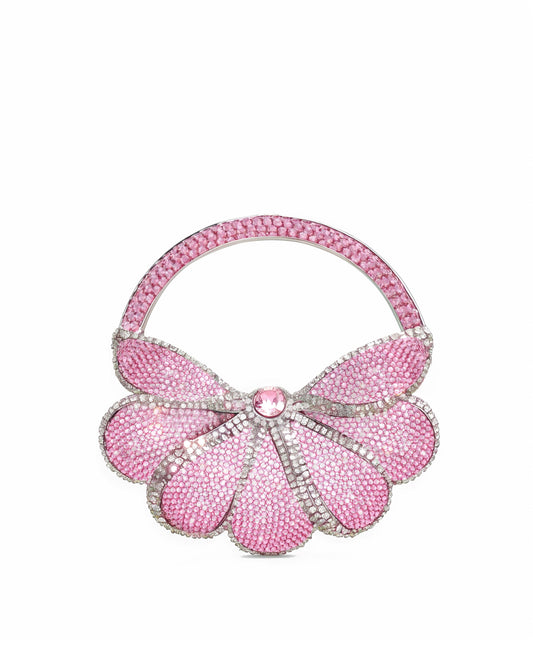 Pink Diamond Flower Tote Bag