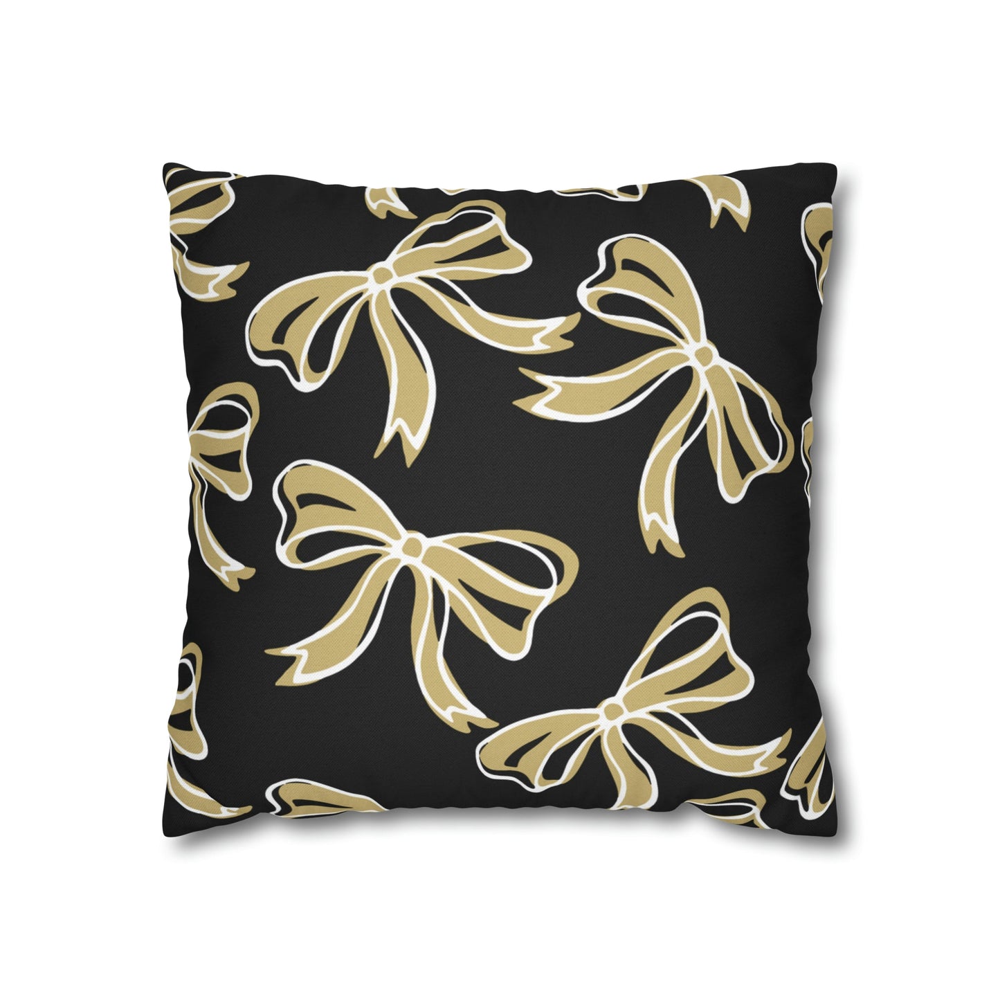 Trendy Bow College Pillow Cover - Dorm Pillow, Graduation Gift, Bed Party Gift, Acceptance Gift, College Gift, CU Boulder, UCF, Wake Forest,