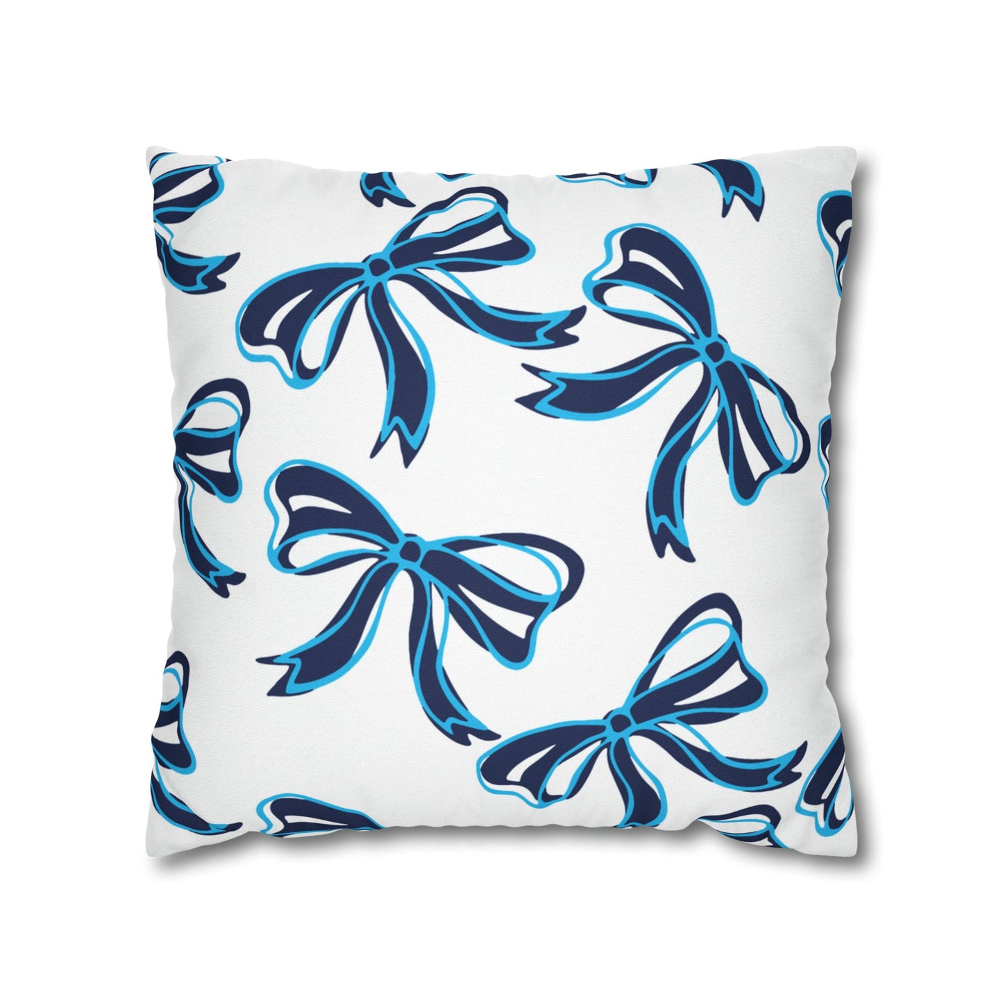 Trendy Bow College Pillow Cover - Dorm Pillow, Graduation Gift,Bed Party Gift,Acceptance Gift,College Gift, VIllanova, Penn State, UConn