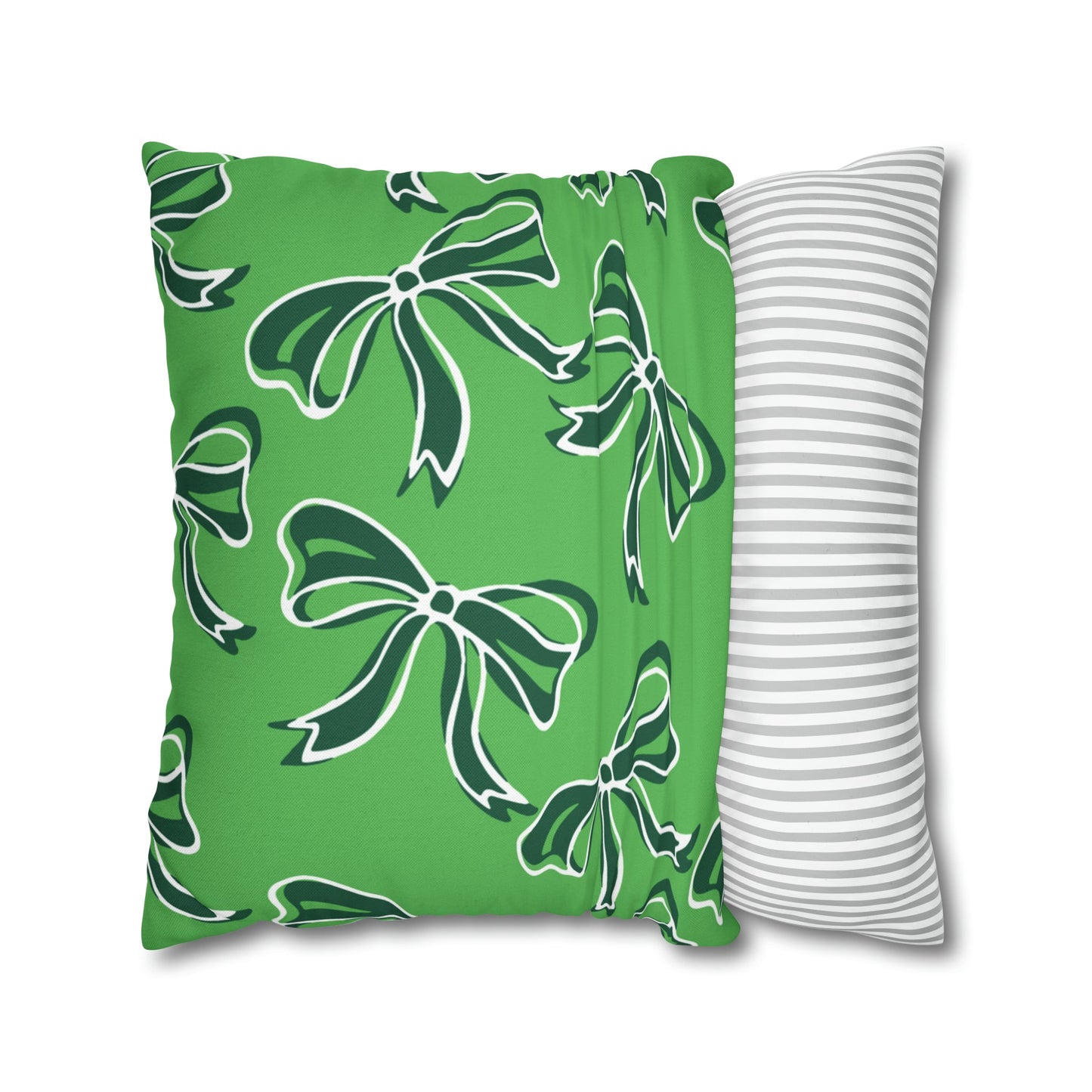 Trendy Bow College Pillow Cover - Dorm Pillow,Graduation Gift,Bed Party Gift,Acceptance Gift,College Gift, Binghamton Bearcats, BING
