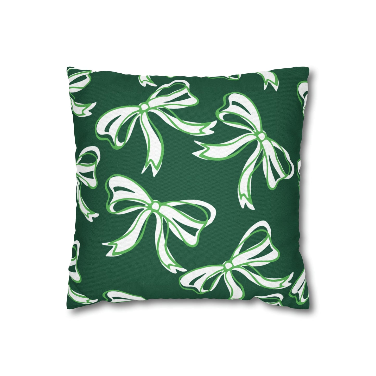 Trendy Bow College Pillow Cover - Dorm Pillow,Graduation Gift,Bed Party Gift,Acceptance Gift,College Gift, Binghamton Bearcats, BING