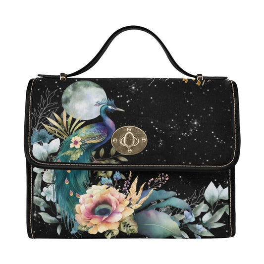 Fantasy Peacock Crossbody Purse Satchel Hand Bag