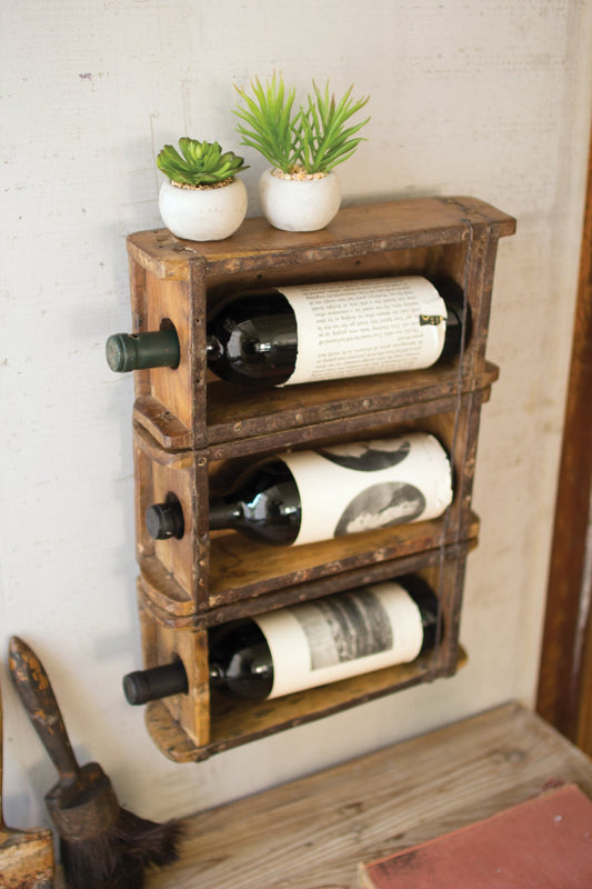 Antique Brick Mold Wine Rack