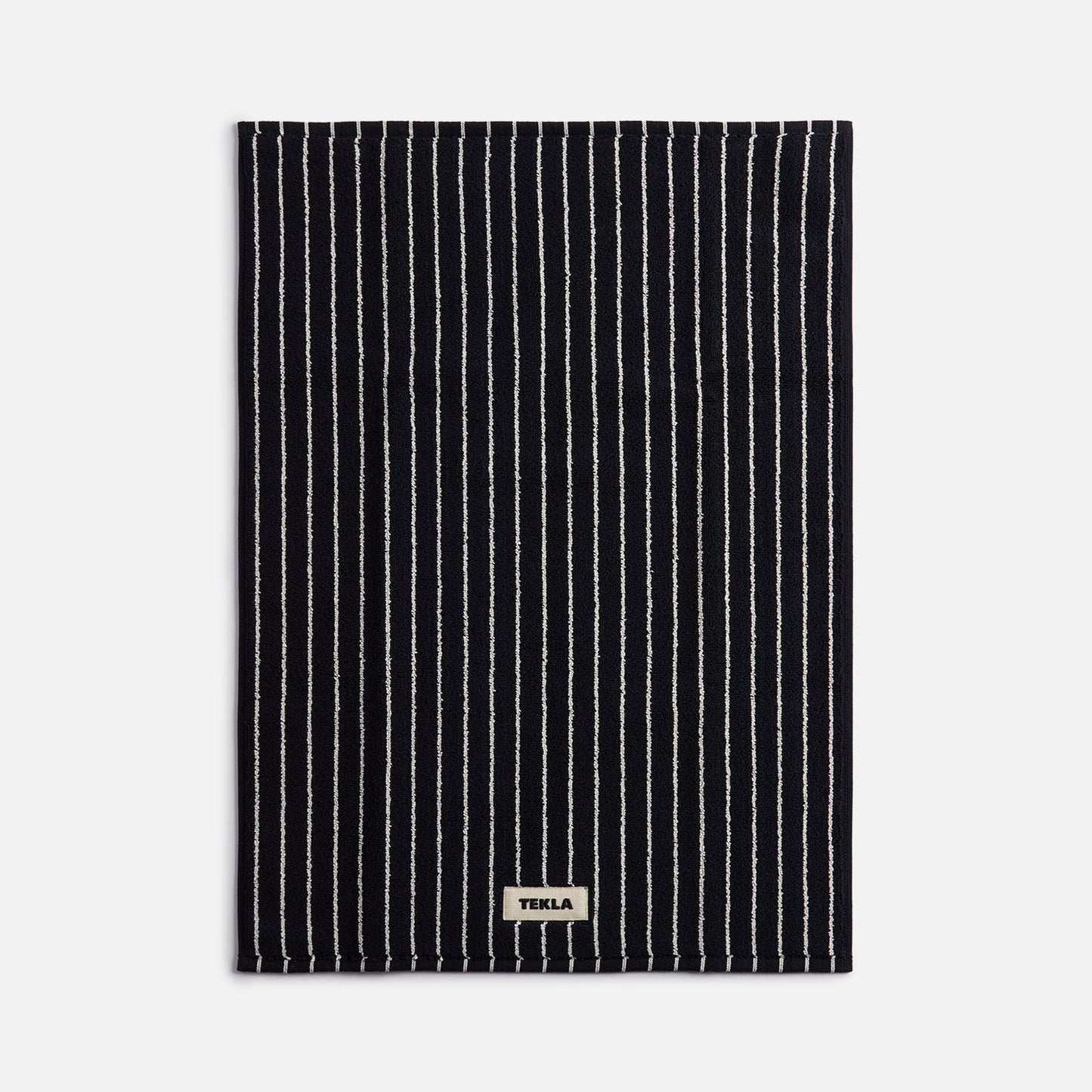 Tekla Bath Mat - Black Stripes