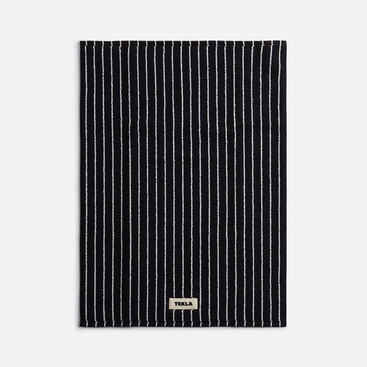Tekla Bath Mat - Black Stripes