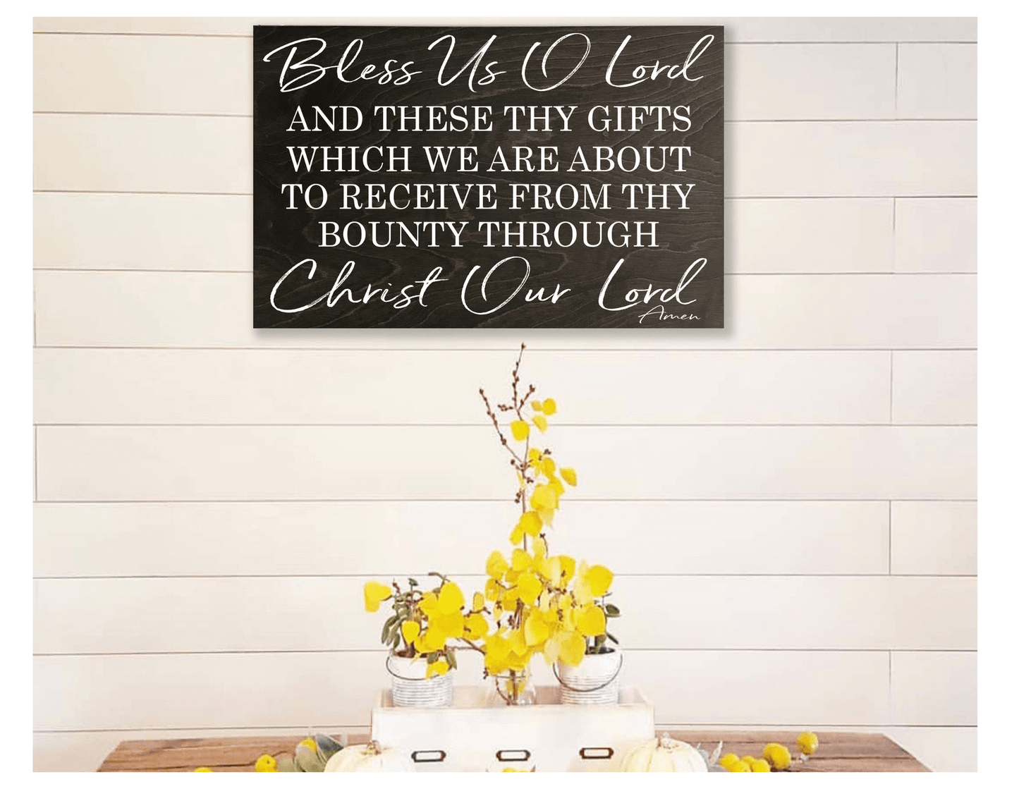 Bless Us O Lord Dining Room Wall Decor