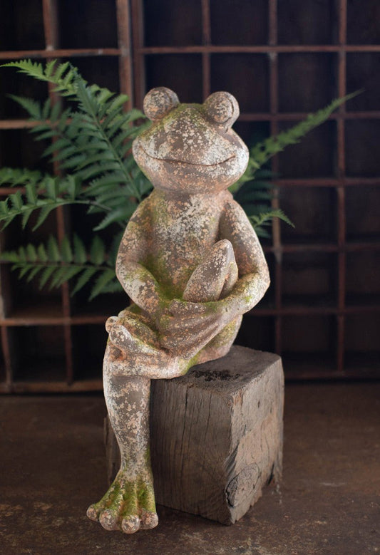 Faux Concrete Frogs