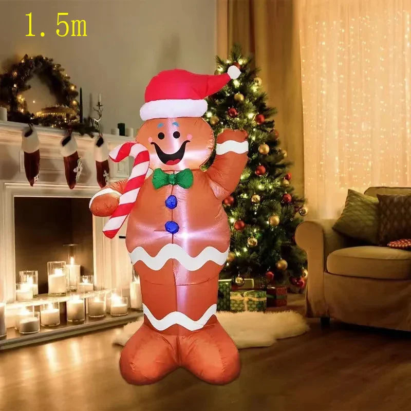 Christmas Inflatable Decoration Toy Built-in LED Lights Inflatable Model Outdoor Ornament Xmas Party New Year Garden Decor ShopOnlyDeal