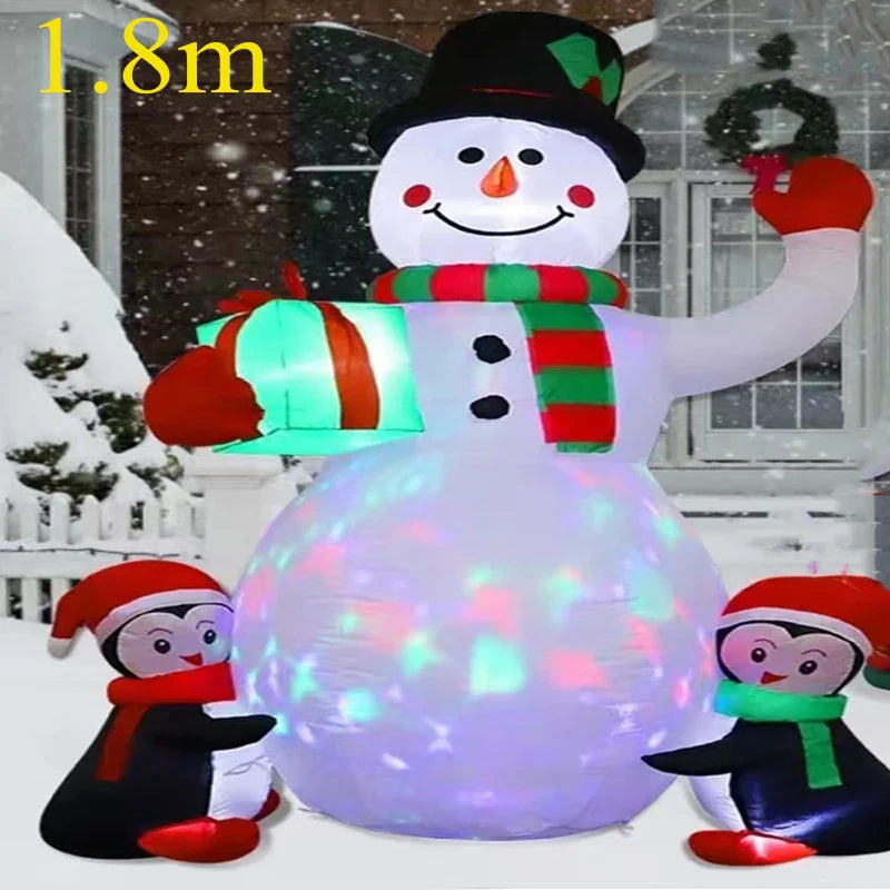 Christmas Inflatable Decoration Toy Built-in LED Lights Inflatable Model Outdoor Ornament Xmas Party New Year Garden Decor ShopOnlyDeal
