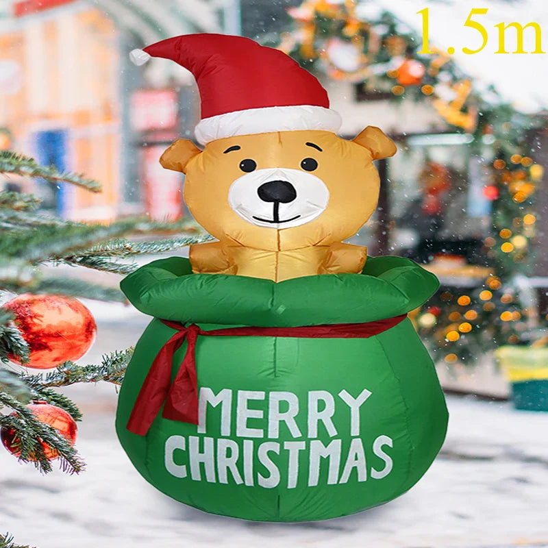 Christmas Inflatable Decoration Toy Built-in LED Lights Inflatable Model Outdoor Ornament Xmas Party New Year Garden Decor ShopOnlyDeal