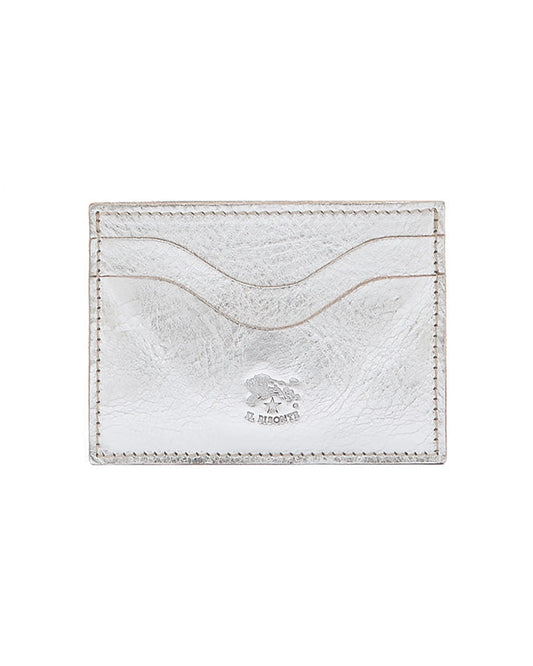 Cowhide Card Case (Silver)