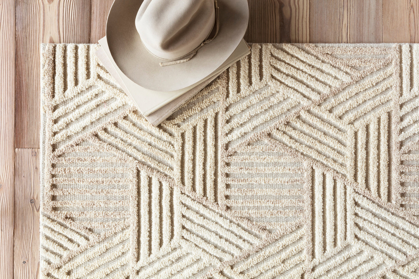 Ehren Rug- Oatmeal/Ivory