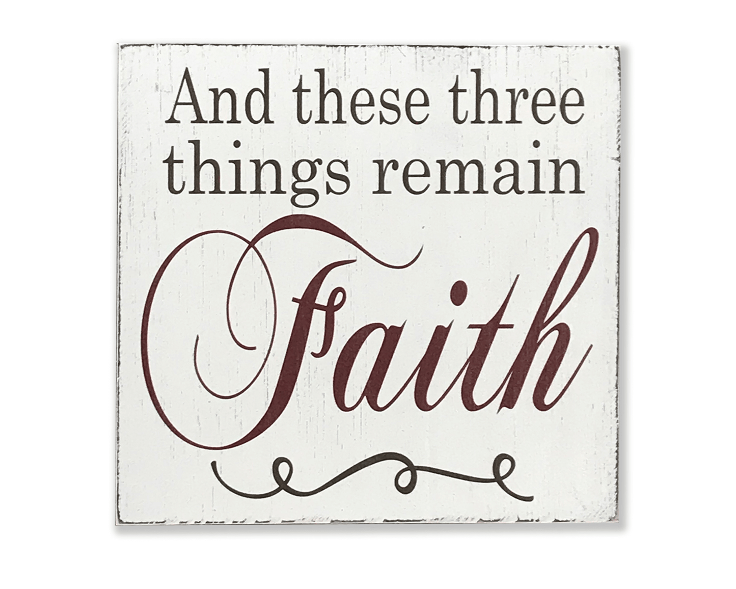 Faith Hope And Love Wood Sign Set Christian Wall Decor