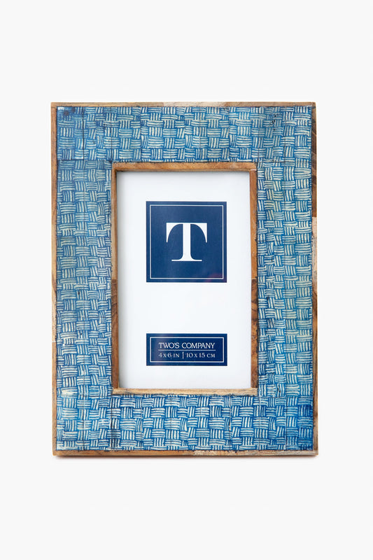 Woven Shibori 4x6 Picture Frame