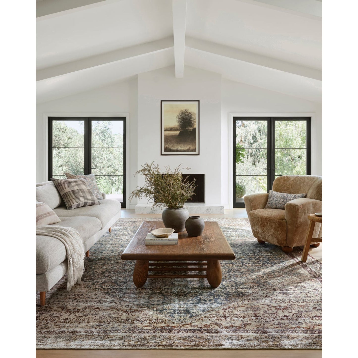 Amber Lewis Georgie Teal/Antique Rug - Chapin Furniture
