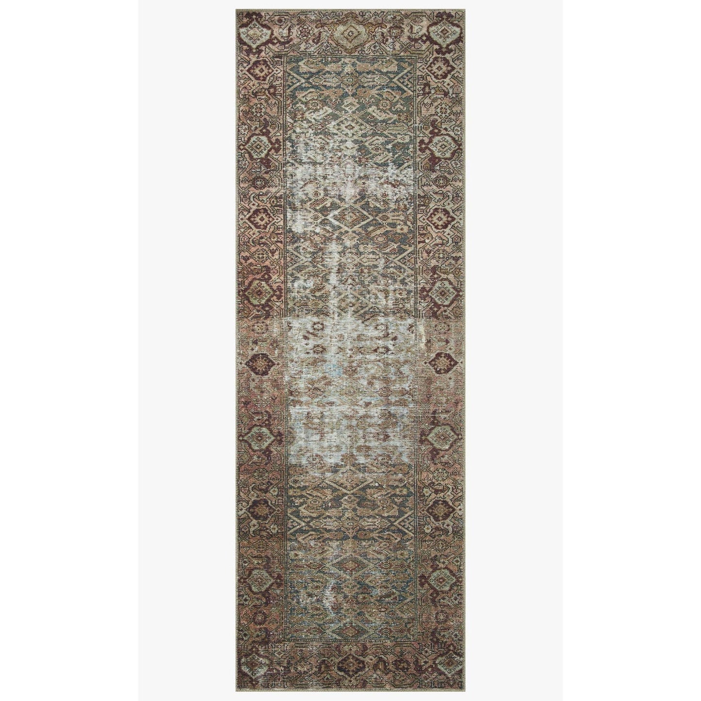 Amber Lewis Georgie Moss/Salmon Rug - Chapin Furniture