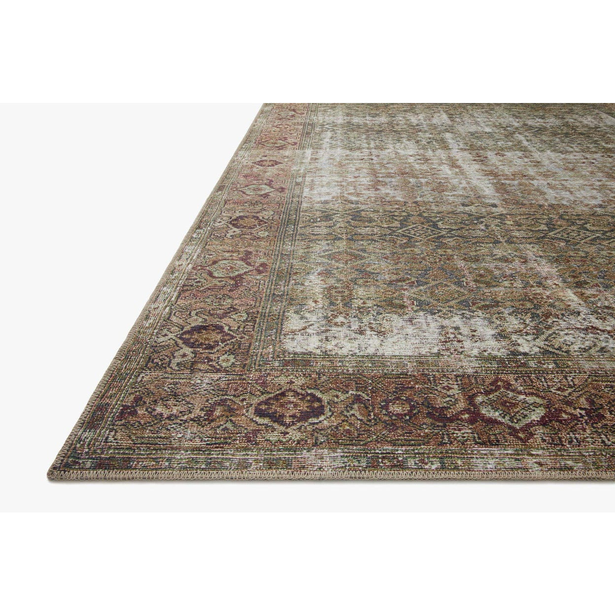 Amber Lewis Georgie Moss/Salmon Rug - Chapin Furniture