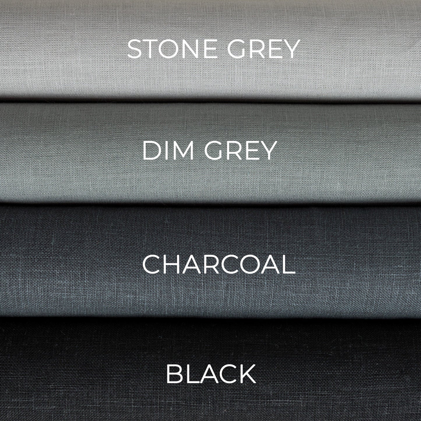 Black Linen Shower Curtain – Simple Linen Bathroom Panel – Customs Size. 80", 90", and 96" Height