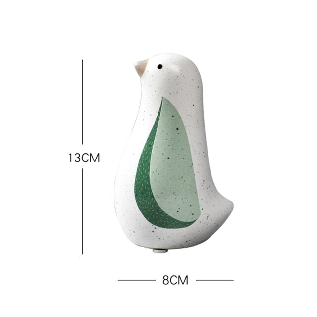 Nordic Love Bird Figurines - Modern Ceramic Statues for Living Room Home Decoration