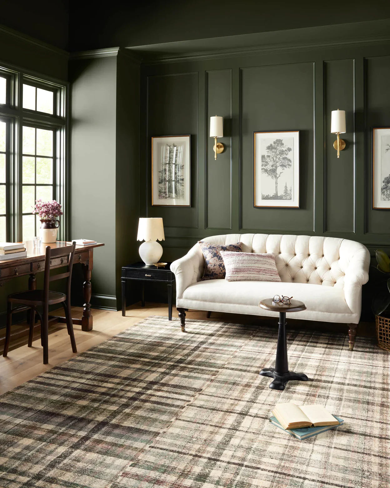 Chris Loves Julia x Loloi Humphrey 03 Forest Green/Multi Rug