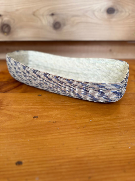 Rectangular Natural/Confetti Basket