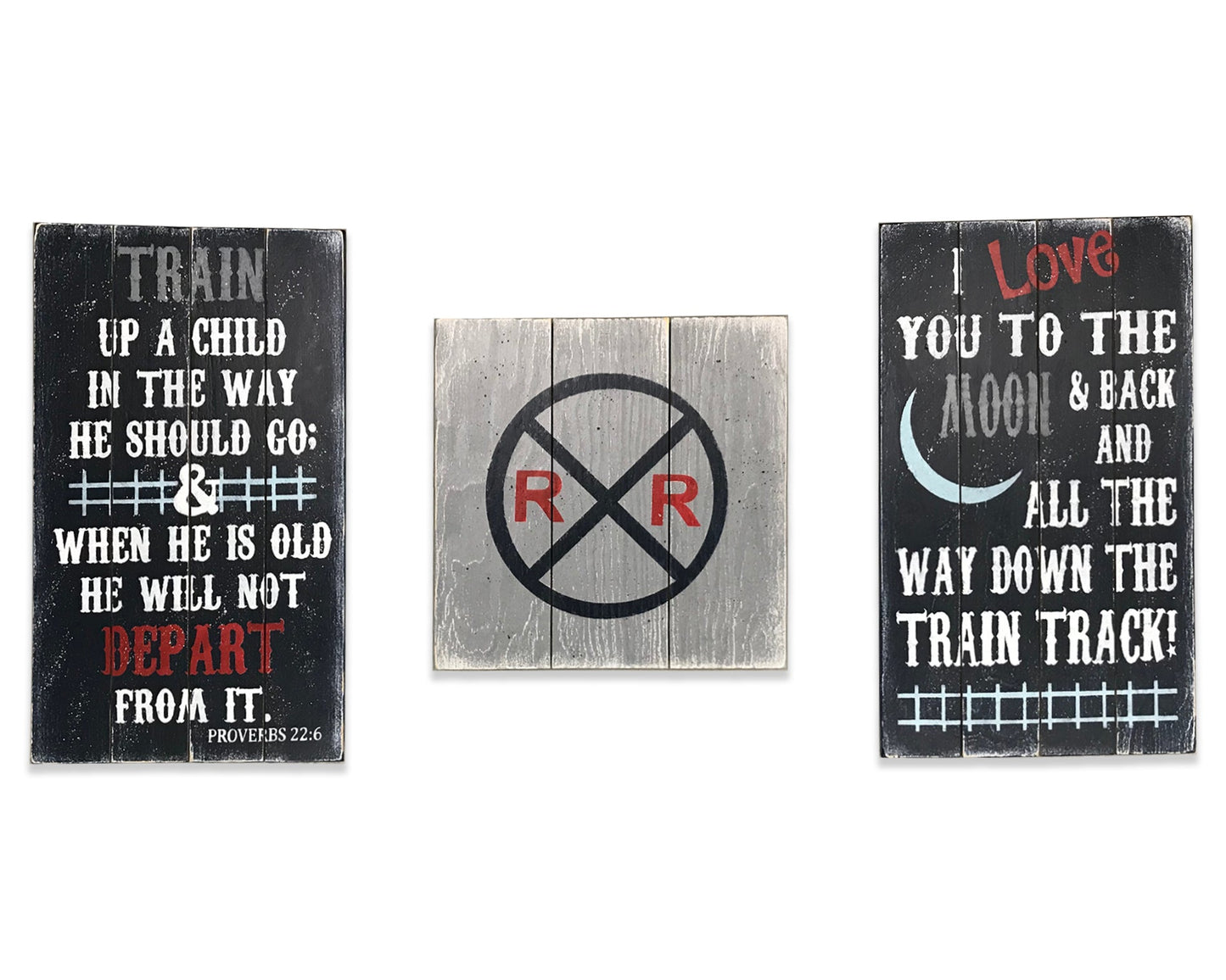 train up a child boys nursery decor i love you to the moon & back