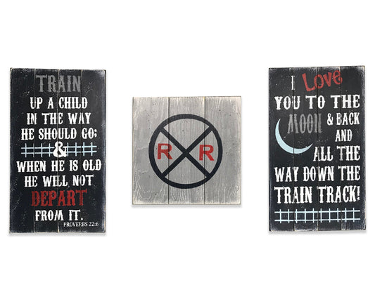 train up a child boys nursery decor i love you to the moon & back