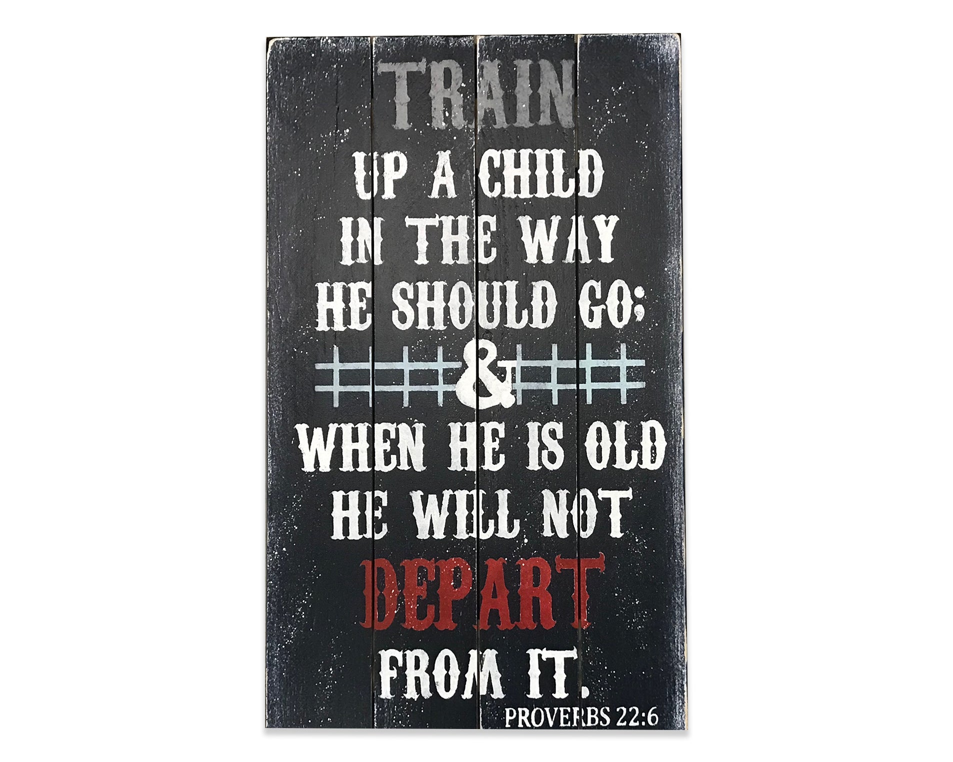 train up a child boys nursery wood sign