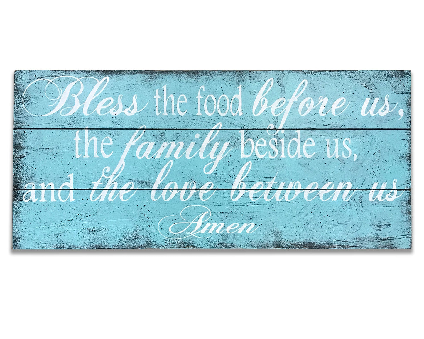 bless the food before us wood wall sign dining kitchen