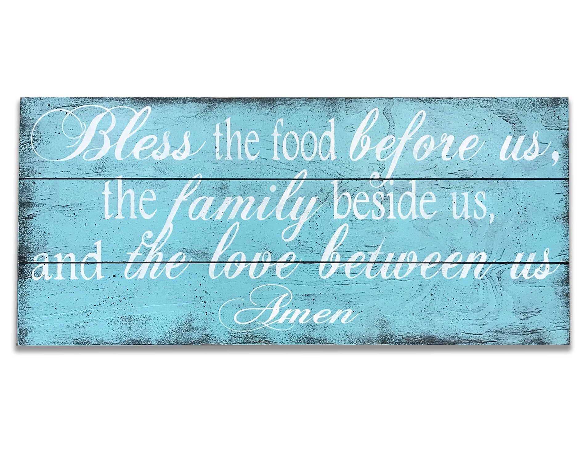bless the food before us wood wall sign dining kitchen