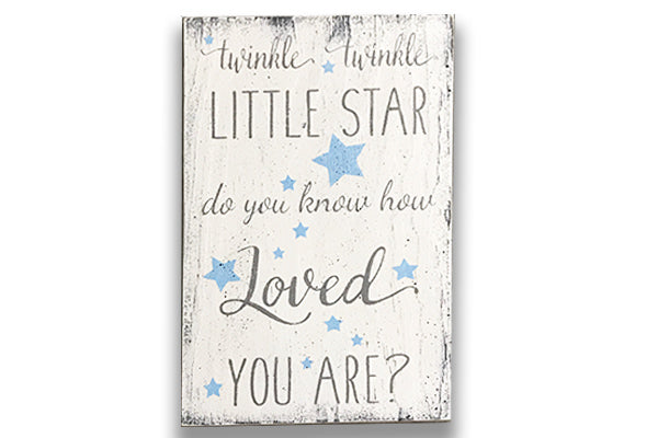 Twinkle Twinkle Little Star Boys Nursery Wall Decor