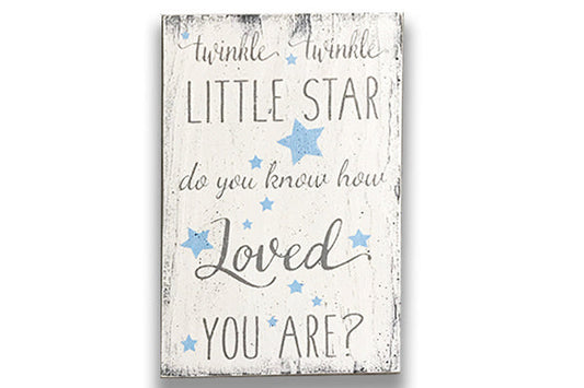 Twinkle Twinkle Little Star Boys Nursery Wall Decor