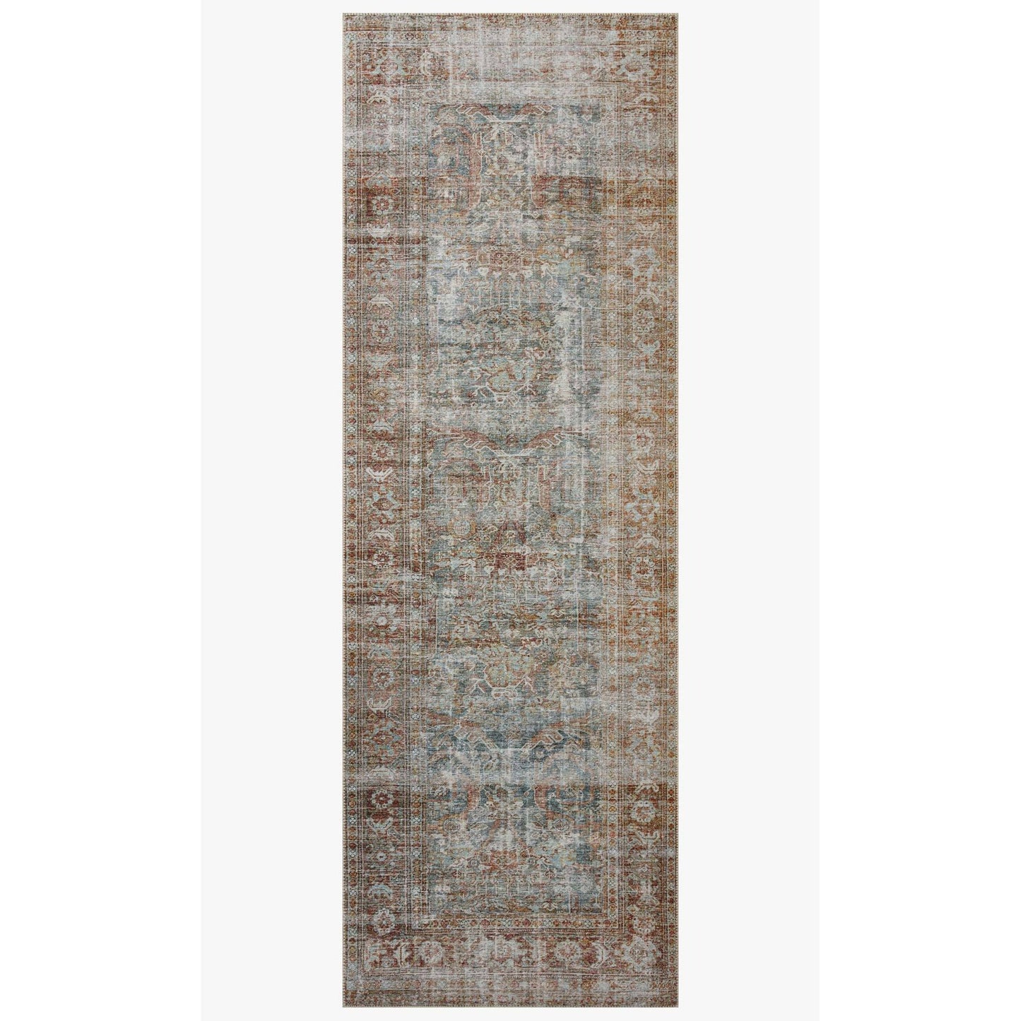Chris Loves Julia Jules Lagoon/Brick Rug