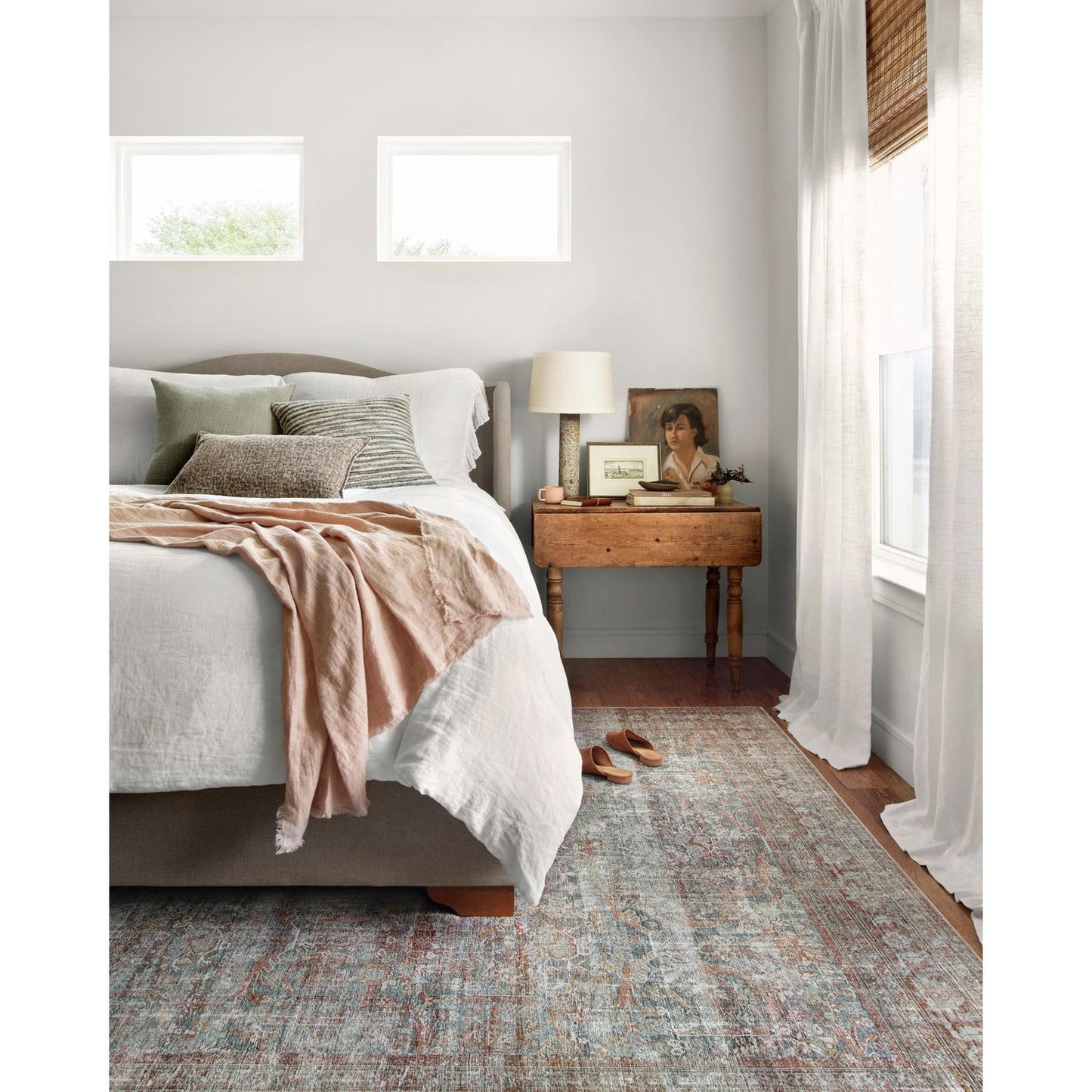 Chris Loves Julia Jules Lagoon/Brick Rug