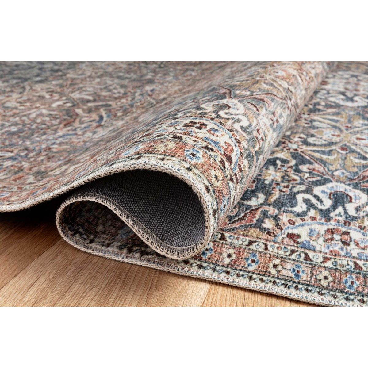 Chris Loves Julia Jules Denim/Spice  Rug