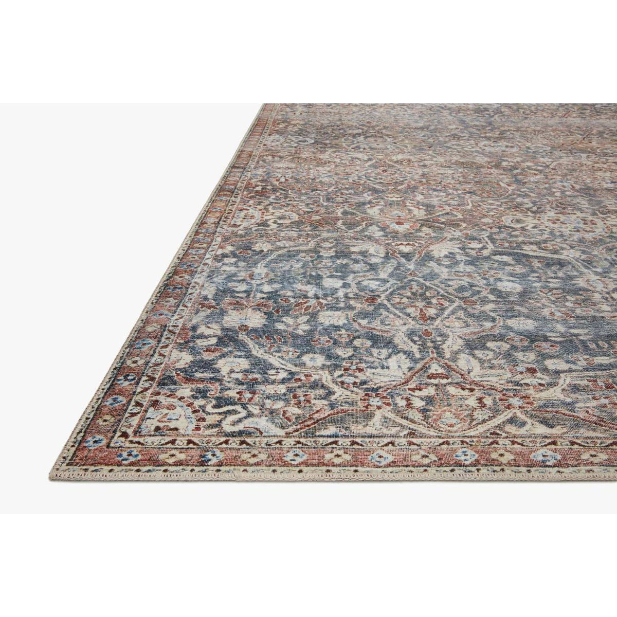 Chris Loves Julia Jules Denim/Spice  Rug