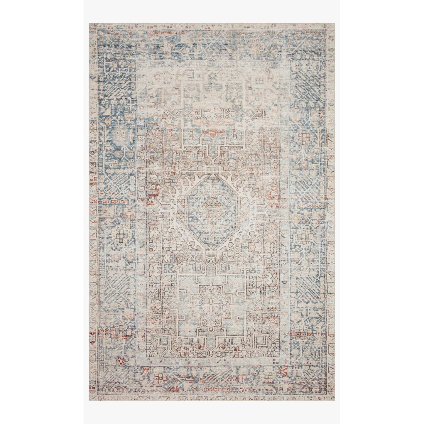 Chris Loves Julia Jules Natural/Ocean Rug