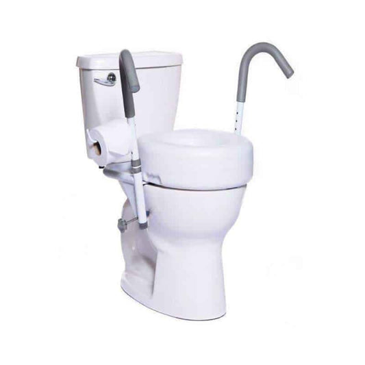 MOBB Healthcare Ultimate 5" Raised Toilet Seat and Safety Frame Combo Package