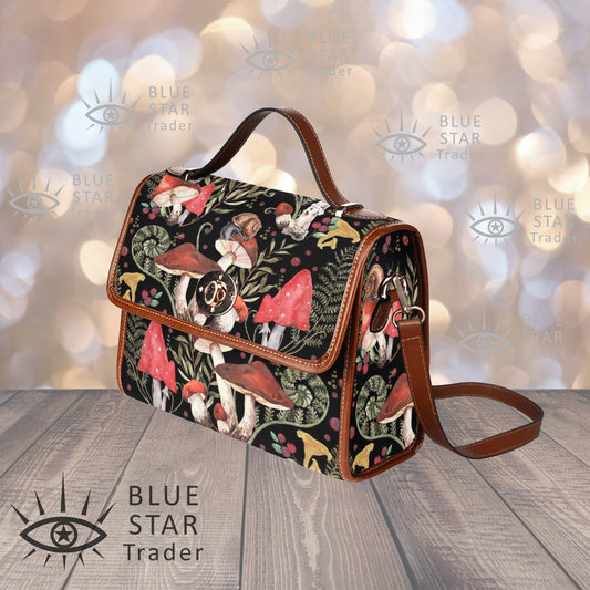 Red Mushrooms Cottagecore Purse