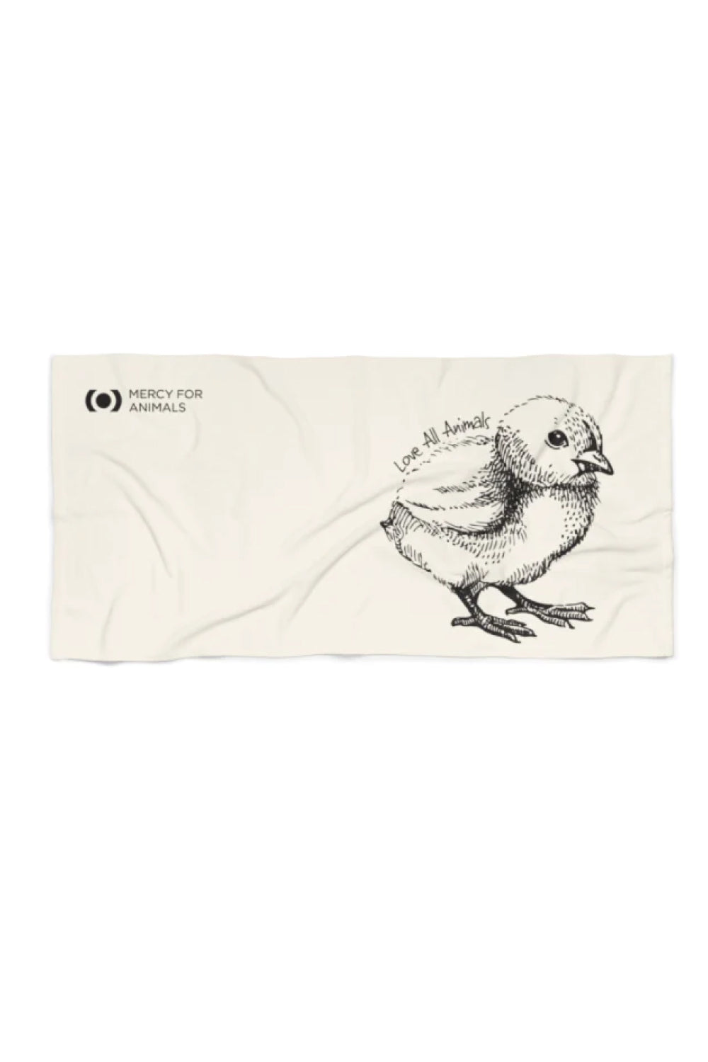 ‘Love All Animals’ Beach Towel, Chick