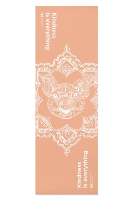 ‘Kindness’ Yoga Mat, Piglet