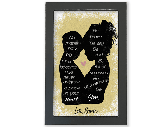 Mother Son Watercolor Print