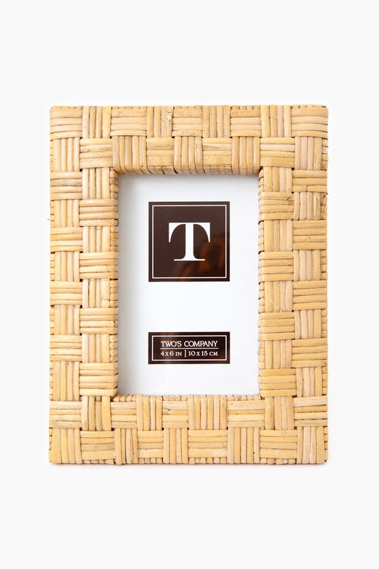Woven Rattan 4x6 Picture Frame